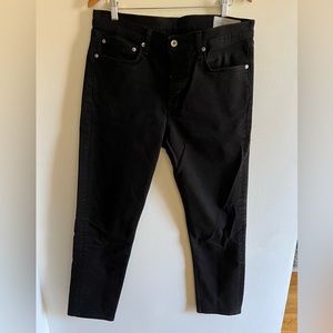 Rag & Bone Men’s Black Fit 1 Skinny Jeans - Size 36